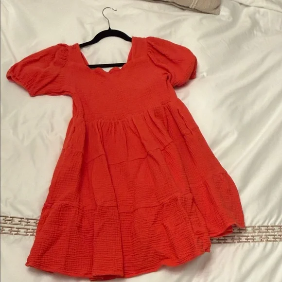 Chic Orange Mini Dress - Picture 3 of 3